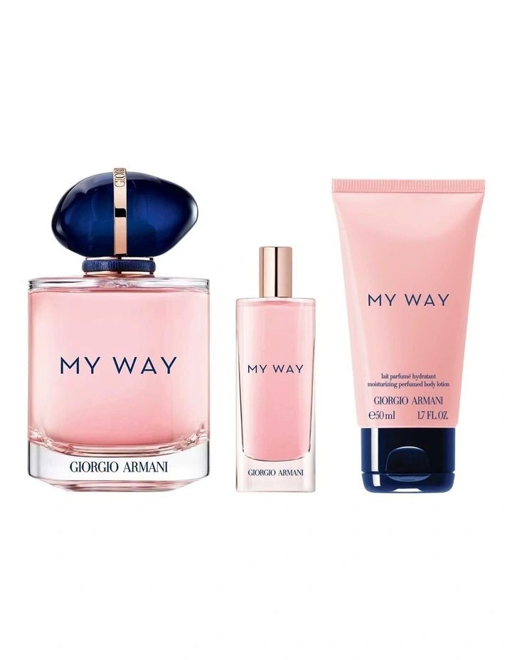 GIORGIO ARMANI MY WAY EAU DE PARFUM 90ML 50ML BODY LOTION 15ML