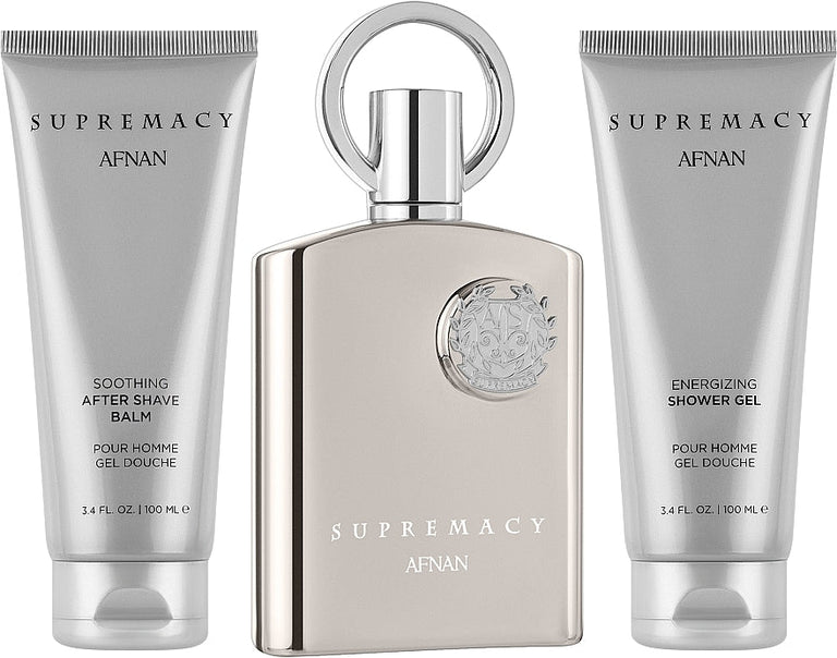 Afnan Supremacy Silver Eau De Parfum 100ml Giftset - KIISAS Perfumes