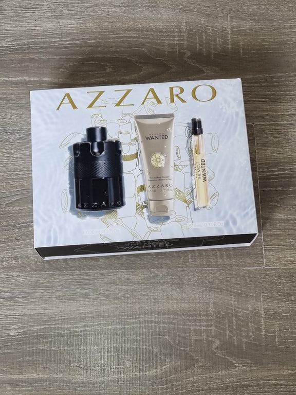 Azzaro The Most Wanted EDP Intense 3 - Piece Men's Fragrance Gift Set - KIISAS Perfumes