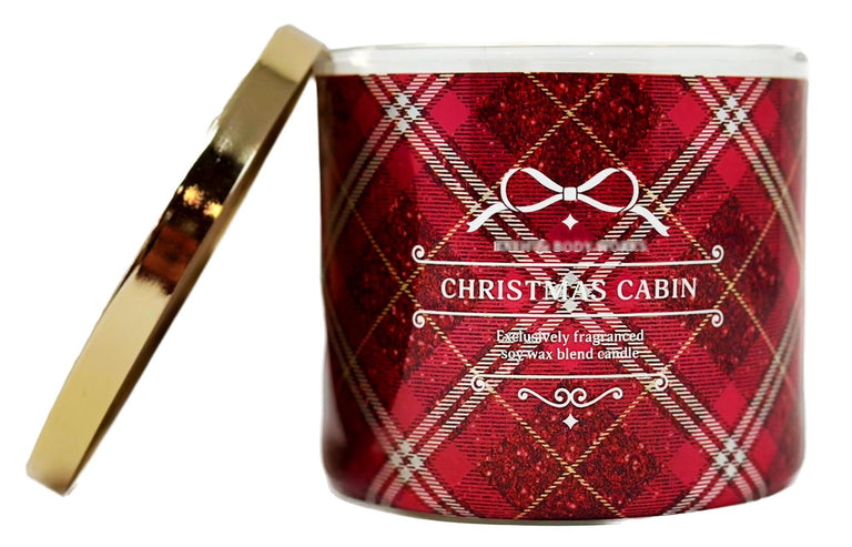 Bath and Body Works Christmas Cabin 3 - Wick Candle - KIISAS Perfumes