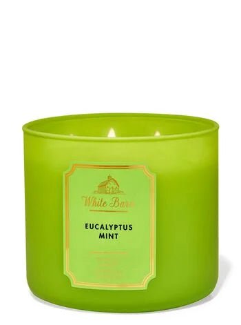 Bath and Body Works Eucalyptus Mint 3 - Wick Candle - KIISAS Perfumes