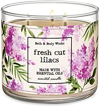 Bath and Body Works Fresh Cut Lilacs 3 - Wick Candle - KIISAS Perfumes