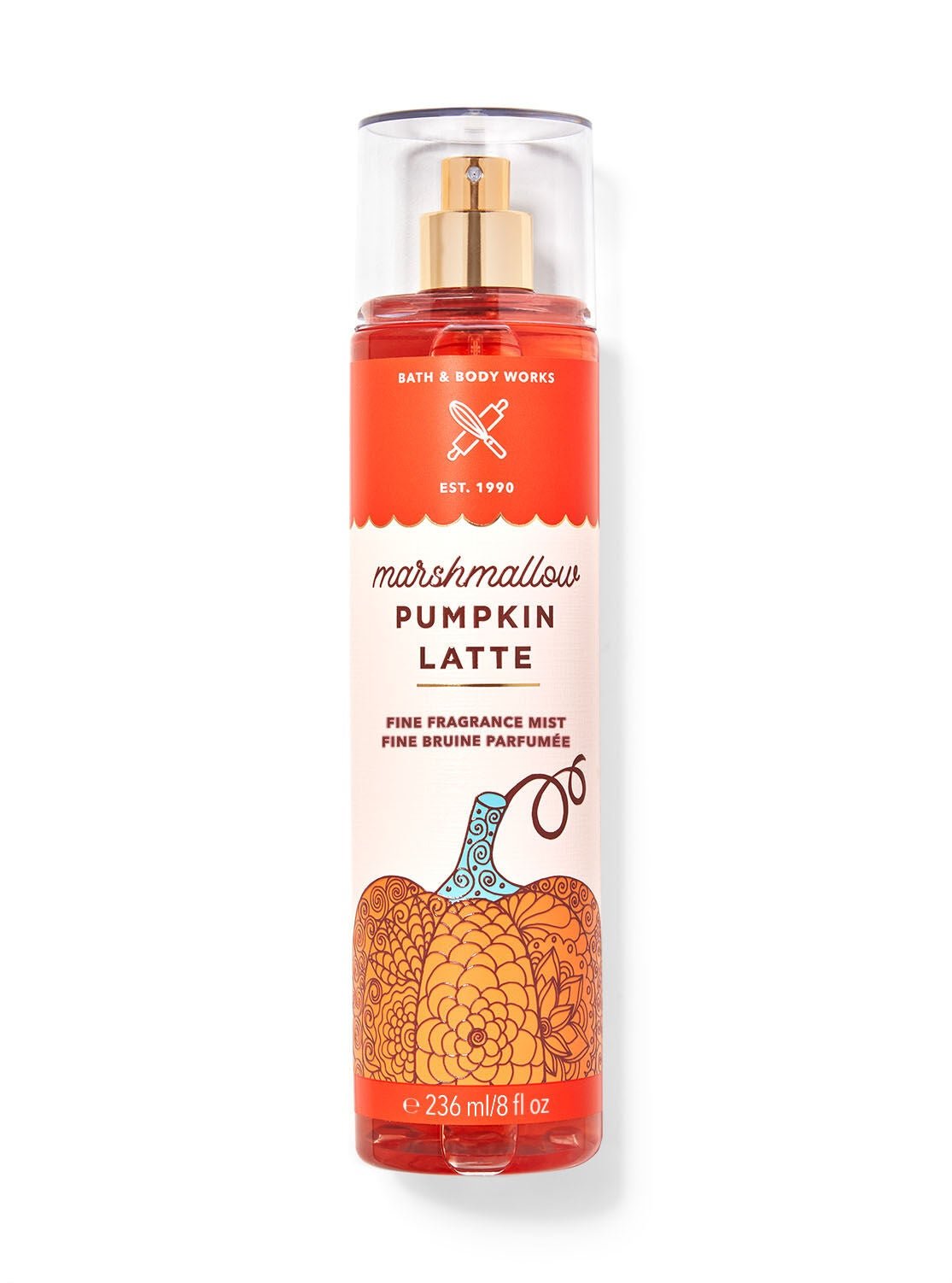 Bath and Body Works Marshmallow Pumpkin Latte Fragrance Mist 236ml - KIISAS Perfumes