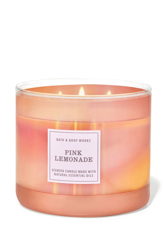 Bath and Body Works Pink Lemonade 3 - Wick Candle - KIISAS Perfumes