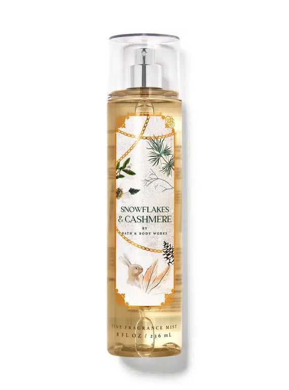 Bath and Body Works Snowflake & Cashmere Fine Fragrance Mist 236ml - KIISAS Perfumes