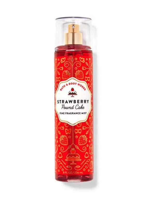 Bath and Body Works Strawberry Pound Cake Fragrance Mist 236ml - KIISAS Perfumes