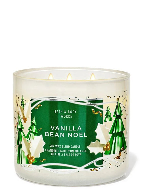 Bath and Body Works Vanilla Bean Noel 3 - Wick Candle - KIISAS Perfumes