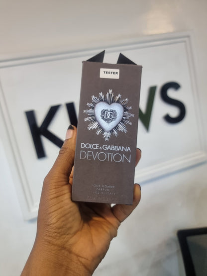 Dolce & Gabbana Devotion Pour Homme Parfum Tester - KIISAS Perfumes