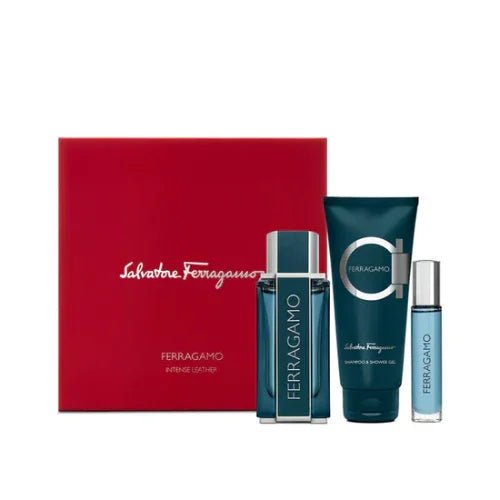 Ferragamo Intense Leather EDP 100ml 3 Piece Gift Set - KIISAS Perfumes