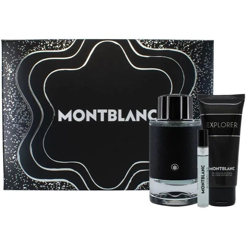 Mont Blanc Explorer Eau De Parfum 3 Piece Set - KIISAS Perfumes