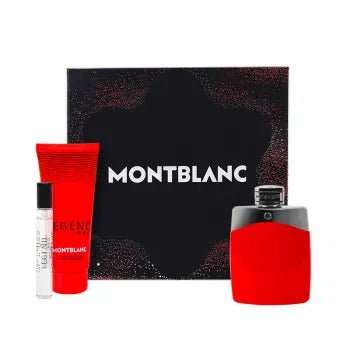 Mont Blanc Legend Red Gift Set 100ml EDP + 100ml Shower Gel + 7.5ml EDP - KIISAS Perfumes