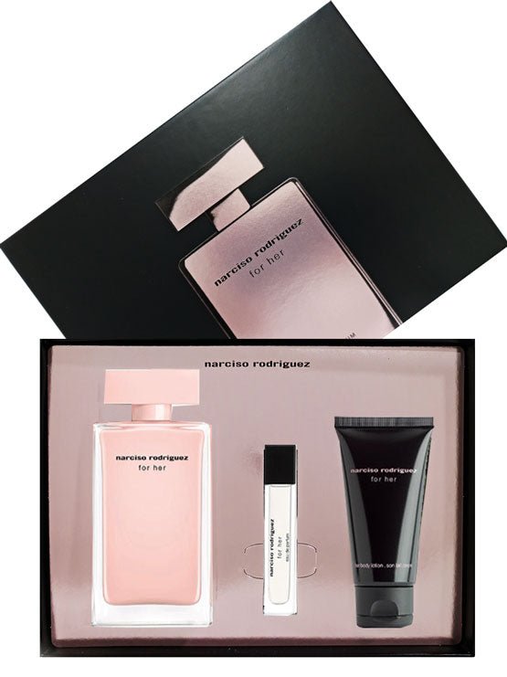 Narciso Rodriguez for Her Gift Set - Eau de Parfum - 3Pcs - KIISAS Perfumes
