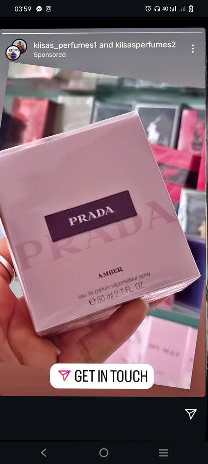 Prada Amber pour Femme EDP 80ml - KIISAS Perfumes