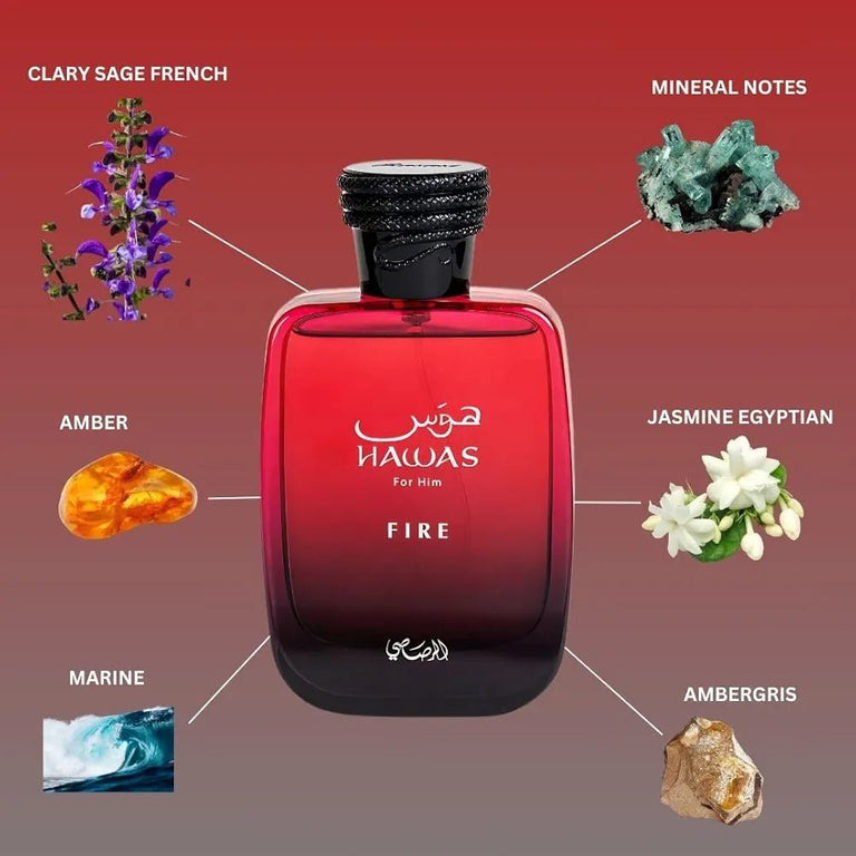 Rasasi Hawas Fire Eau De Parfum 100ml - KIISAS Perfumes